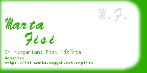 marta fisi business card